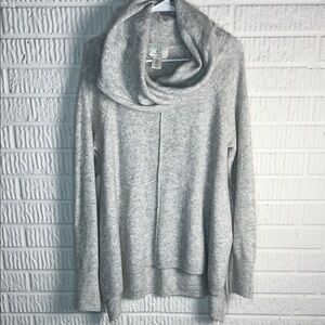 Ruby Moon Cozy Gray Cowl Neck Sweater